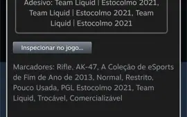 Ak-47 azul laminado (pouco usada)