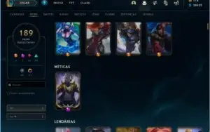 Conta League of legends Platina 2 com 183 skins e mais !