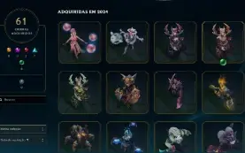 Conta de 2012 Ex mestre, atualmente D2. lvl 401 com 205 skin