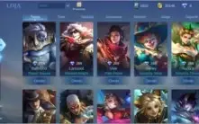 CONTA MOBILE LEGENDS 42 SKINS - SKIN KOF LEONA