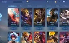 CONTA MOBILE LEGENDS 42 SKINS - SKIN KOF LEONA