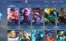 CONTA MOBILE LEGENDS 42 SKINS - SKIN KOF LEONA