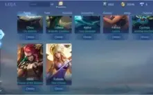 CONTA MOBILE LEGENDS 42 SKINS - SKIN KOF LEONA