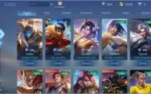 CONTA MOBILE LEGENDS 42 SKINS - SKIN KOF LEONA