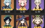Conta AR 55 com 13 5⭐(Ganyu, Ayaka, Raiden, e mais)