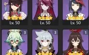 Conta AR 55 com 13 5⭐(Ganyu, Ayaka, Raiden, e mais)