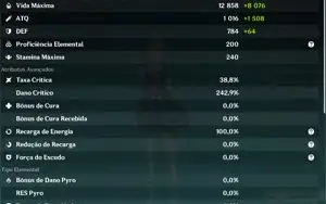 Conta AR 55 com 13 5⭐(Ganyu, Ayaka, Raiden, e mais)