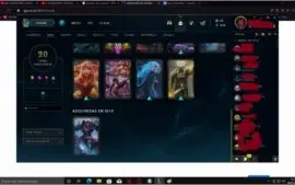 conta prata 2 com quase todos champs, é skins na conta