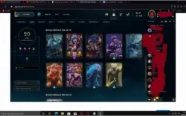conta prata 2 com quase todos champs, é skins na conta