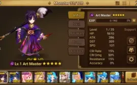 Reroll Summoners War lvl10 com Art Master Dark - Hanwul