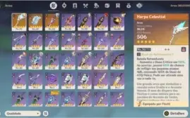 AR 55 Ayaka + Arma / Klee + Arma / Xiao entre outros T5!
