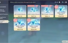 AR 55 Ayaka + Arma / Klee + Arma / Xiao entre outros T5!