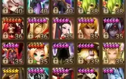 CONTA SUMMONERS WAR, COM NAT5 LD LATE GAME