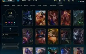 Conta D1 league of legends, 64skin, 2kdrp, 30k essencia azul