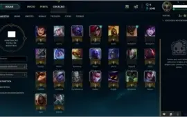 Conta League of Legends - Ouro 5 - 30 Campeoes e 3 Skin