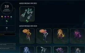 Conta de LOL Nvl 381 Platina 1 com MMR De diamante 2