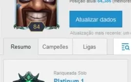 CONTA PLATINA 1 - 130 CAMPEÕES - MMR ALTO