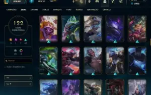 Esmeralda 4 com TODOS os champs e 122 Skins +1.1kk de Master