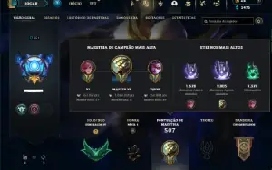 Esmeralda 4 com TODOS os champs e 122 Skins +1.1kk de Master