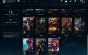 Conta nova com 20 campeões para ranked