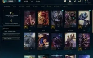 Conta nova com 20 campeões para ranked