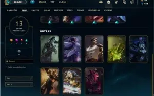 Conta bronze 2 com 37 Champs e 13 Skins
