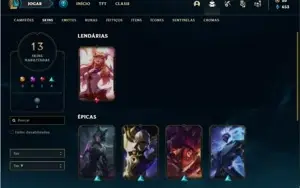 Conta bronze 2 com 37 Champs e 13 Skins