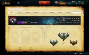 CONTA LOL LVL 14 +10 CAMPEÕES + 300 IP