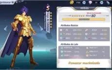 Conta Saint Seiya Awekening LVL 47 excelente