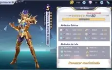 Conta Saint Seiya Awekening LVL 47 excelente