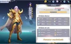 Conta Saint Seiya Awekening LVL 47 excelente