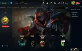 Conta Platina 3 / 30k Essência Azul / 50 Campeões e 50 skins