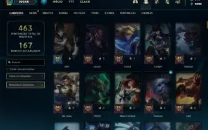 Conta Unranked com TODOS os champs e 176 Skins ( MAIN ADC )