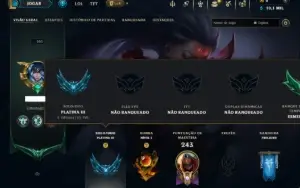 Platina 3 com 140 Champs e 68 Skins ( MID / JG / ADC )