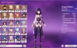AR55 Raiden Zhongli Albedo Kokomi Qiqi Jean Keqing e Mona