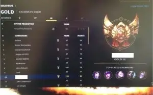 Vendo conta LOL Gold3