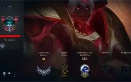 Conta 105 skins quase todos champios criada em 2012
