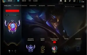 Conta DIAMANTE 3, 60% winrate 4 skins lendárias.