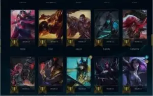 Conta de league of legends, Platina