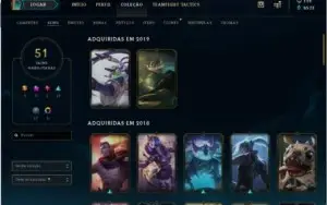 Conta de league of legends, Platina