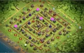 Vila Centro de Vila 10 - Clash of Clans.