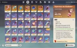 AR 40, DILUC C1 + TARTAGLIA E ARMAS 5 ESTRELAS, DIVERSOS 4*