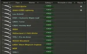 ACC COMBAT ARMS GOA +ITENS CASH