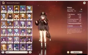 Conta genshim AR55 (Com muitos personagens 5*)