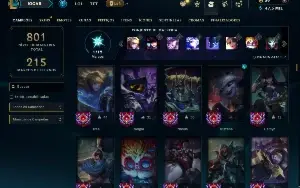 Bronze 2 com TODOS os champs e 134 Skins ( ADC / MID )