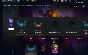 Bronze 2 com TODOS os champs e 134 Skins ( ADC / MID )