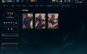 Bronze 2 com TODOS os champs e 134 Skins ( ADC / MID )