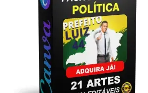 Pack Canva Política - 21 Artes Editáveis