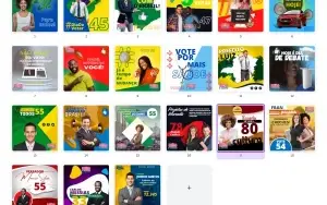 Pack Canva Política - 21 Artes Editáveis