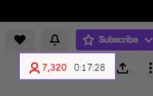 Twitch Viewers Online | 1 HORA | 24 HORAS | 7 DIAS | 1 MÊS